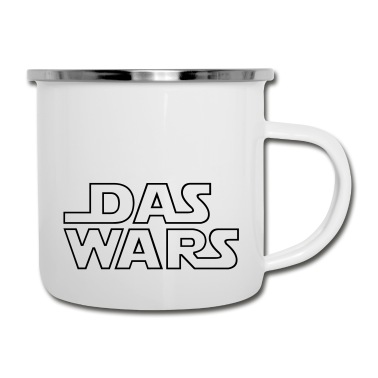 Abschluss Emaille Tasse - DAS WARS