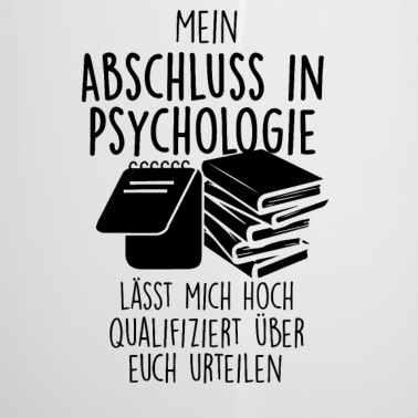 Abschluss Emaille Tasse - Psychologie Student