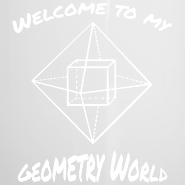 Abschluss Emaille Tasse - Welcome to my Geometry World