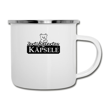 Abschluss Emaille Tasse - Zertifiziertes Käpsele (1c)