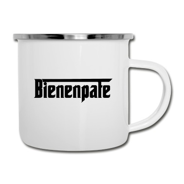 Abschluss Emaille Tasse - Bienenpate Bienen Imker