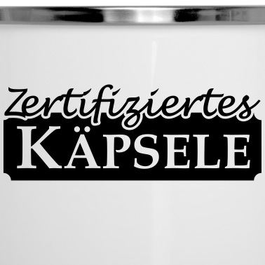Abschluss Emaille Tasse - Zertifiziertes Käpsele (1c)