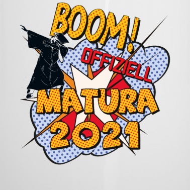 Abschluss Emaille Tasse - Matura Geschenk 2021 Abitur Comic Mathematik