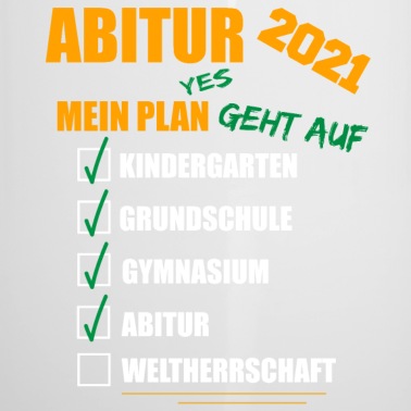 Abschluss Emaille Tasse - Abi 2021 tshirt Geschenke Abitur Abiturprüfung