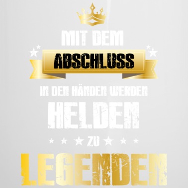 Abschluss Emaille Tasse - Prüfung / Abi / Schule/ Studium bestanden! Abitur!