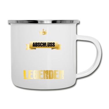 Abschluss Emaille Tasse - Prüfung / Abi / Schule/ Studium bestanden! Abitur!