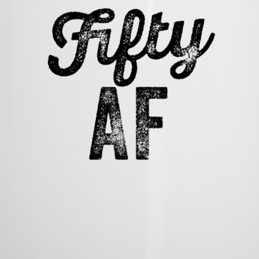 Abschluss Emaille Tasse - Fünfzig AF lustiger Geburtstag