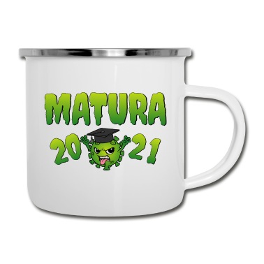 Abschluss Emaille Tasse - Matura 2021 Corona Virus