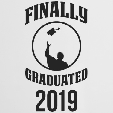 Abschluss Emaille Tasse - Finally Graduated