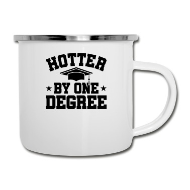 Abschluss Emaille Tasse - Abschlussgeschenk um einen Grad heißer