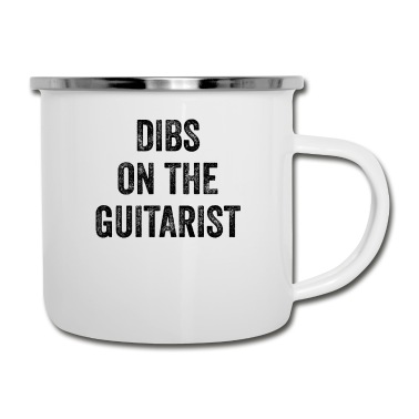 Abschluss Emaille Tasse - Dibs On The Guitarist