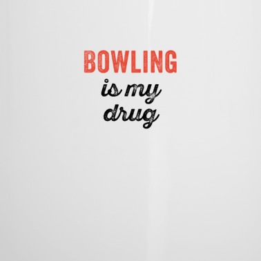Abschluss Emaille Tasse - Bowling ist meine Droge lustig