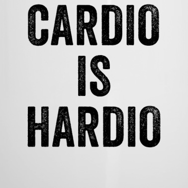 Abschluss Emaille Tasse - Cardio ist Hardio lustige Fitness
