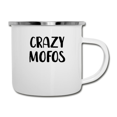 Abschluss Emaille Tasse - Crazy Mofos