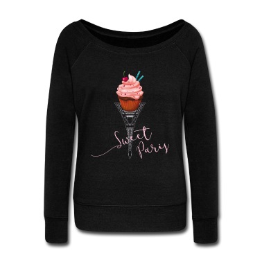 Klassenfahrt Pullover - Paris Eiffelturm cupcake süß Eis liebe Frau pink l