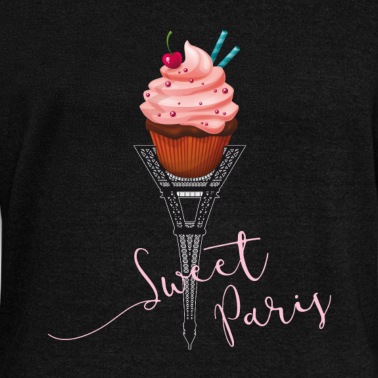 Klassenfahrt Pullover - Paris Eiffelturm cupcake süß Eis liebe Frau pink l