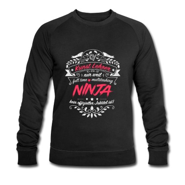 Klassenfahrt Pullover - Kunst Lehrer Multitasking Ninja Vintage Abzeichen