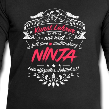 Klassenfahrt Pullover - Kunst Lehrer Multitasking Ninja Vintage Abzeichen