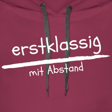 Klassenfahrt Hoodie - erstklassig - mit Abstand