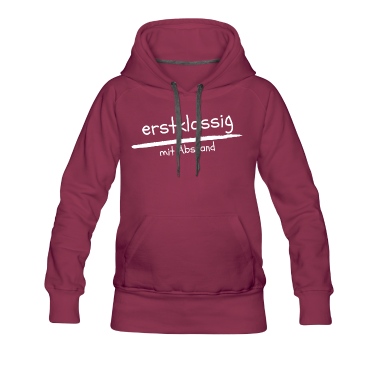 Klassenfahrt Hoodie - erstklassig - mit Abstand
