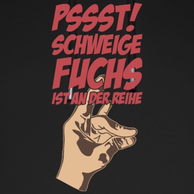 Klassenfahrt Hoodie - Pssst schweige fuchs ist an der reihe Geschenk