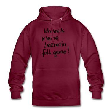 Klassenfahrt Hoodie - Ich Mag Meine Lehrerin Voll Gerne Grammatik Schule