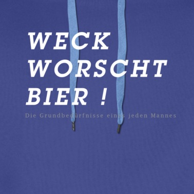 Klassenfahrt Hoodie - Weck Worscht und Bier Grundbedürfnisse