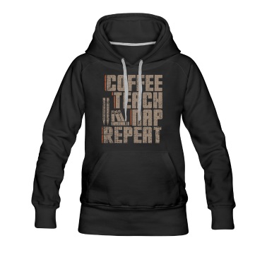 Klassenfahrt Hoodie - Coffee Teach Nap Repeat Kaffee Lehrer Geschenk