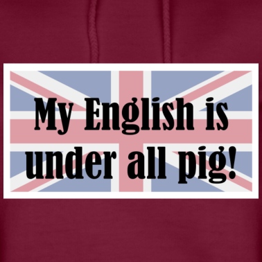 Klassenfahrt Hoodie - My English is under all pig