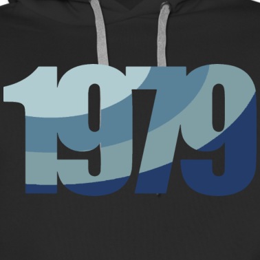 Klassenfahrt Hoodie - 1979 blau weiss kreis