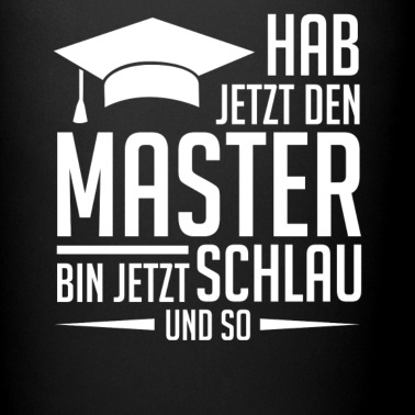 Abschluss Tasse - Master Mastertitel