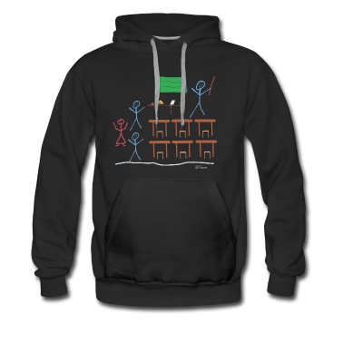 Klassenfahrt Hoodie - Strichmännnchen Klasse, Schule Gymnasium Schule