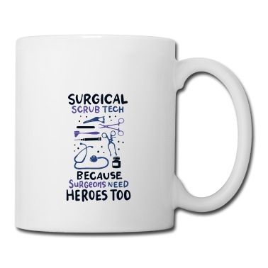 Abschluss Tasse - Chirurgischer Techniker weil Ärzte Helden brauchen