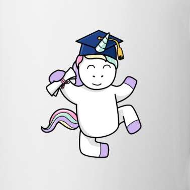 Abschluss Tasse - Abschluss Einhorn