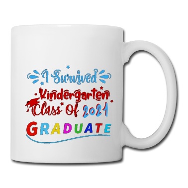 Abschluss Tasse - Ich habe den Kindergarten überlebt Abschluss 2021
