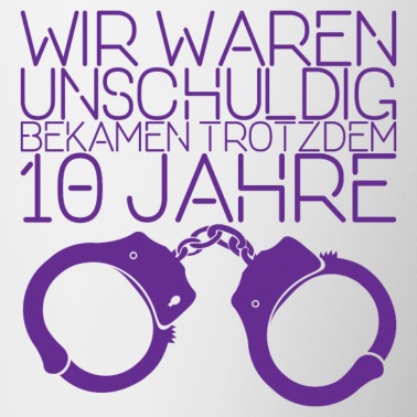 Abschluss Tasse - Abschluss Handschellen Spruch Geschenk