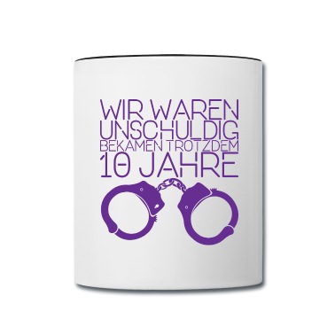 Abschluss Tasse - Abschluss Handschellen Spruch Geschenk