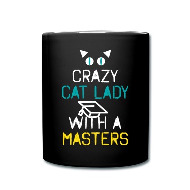 Abschluss Tasse - Master Abschluss Katzenfrau