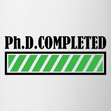 Abschluss Tasse - Phd Completed Doktor Abschluss Geschenk