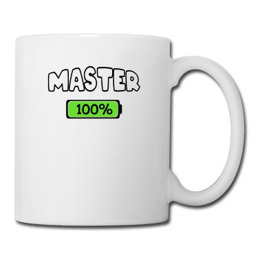 Abschluss Tasse - Master Master 100% Abschluss Studium