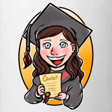 Abschluss Tasse - Bachelor / Master / Abschluss / Ausbildung Mädchen