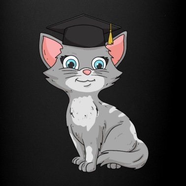 Abschluss Tasse - Bachelor Master Katzen Geschenk zum Abschluss 2021
