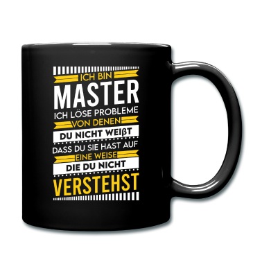 Abschluss Tasse - Abschluss Majestät Absolvent Mastertitel Master