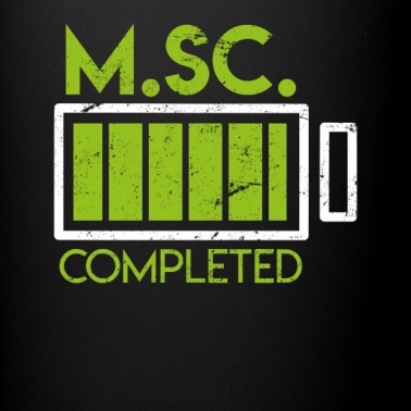 Abschluss Tasse - M.Sc. completed Master Abschluss Spruch Geschenk