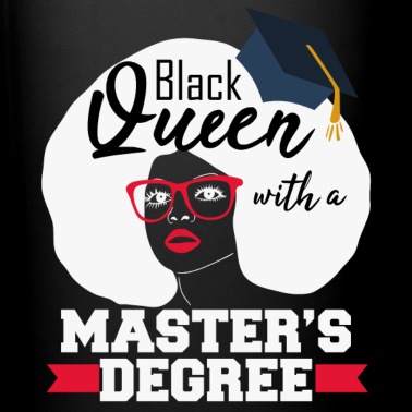 Abschluss Tasse - Master-Abschluss-schwarze Königin bildete Abschluss-Geschenk aus