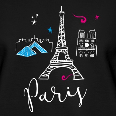 Klassenfahrt Pullover - paris scribble fashion girl love pink tourist tren