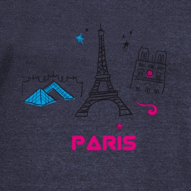 Klassenfahrt Pullover - paris scribble tourist love city france girl sight