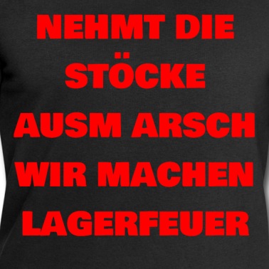 Klassenfahrt Pullover - Nehmt die Stöcke ausm Arsch wir machen Lagerfeuer