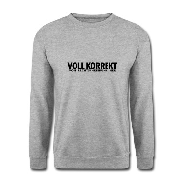 Klassenfahrt Pullover - Voll korrekt von Rechtschreibunk her