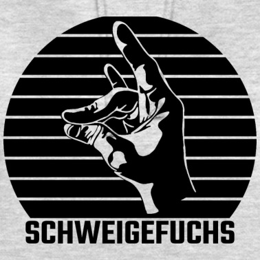 Klassenfahrt Hoodie - Geste Silhouette Geschenk Schweigefuchs Lehrer